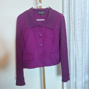 St. John Rich Purple Blazer
